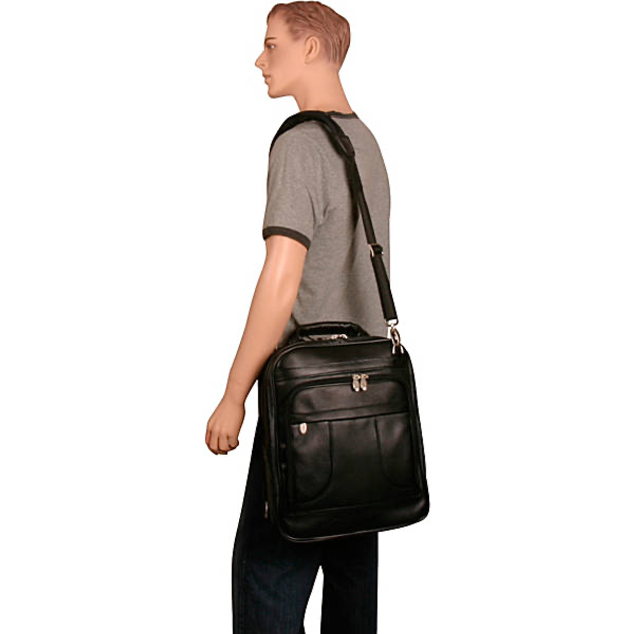 Lincoln Park Leather 15" Three-Way Laptop Backpack - Leather Loom