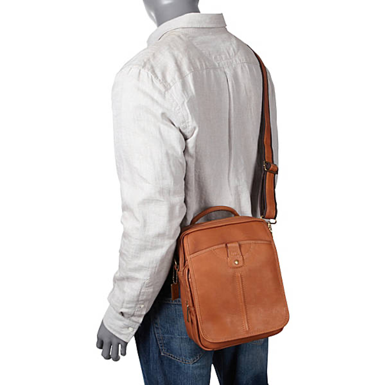 Classic iPad Leather Man Bag - Leather Loom