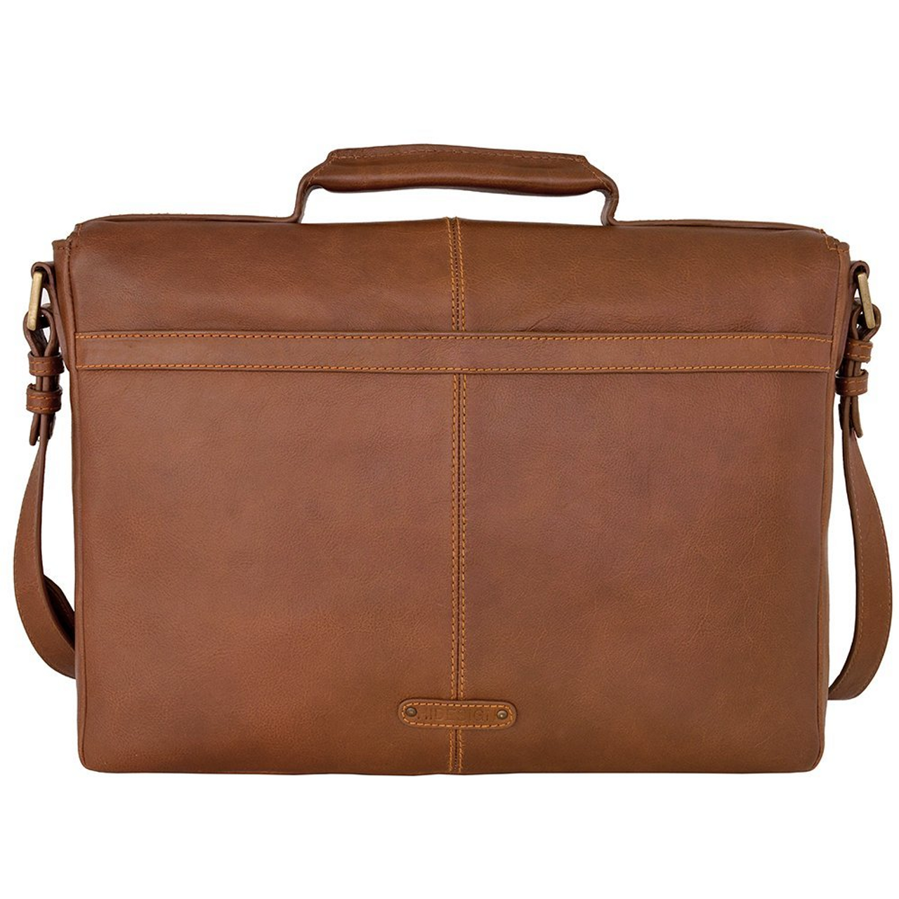 Charles Leather 15" Laptop Compatible Briefcase - Leather Loom