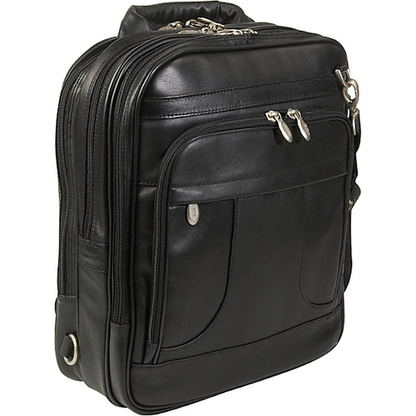 Lincoln Park Leather 15" Three-Way Laptop Backpack - Leather Loom