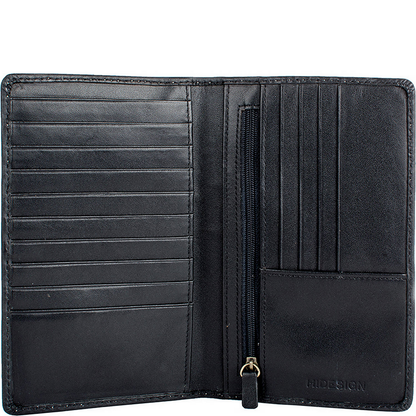 Camel Stitch RFID Blocking Passport Wallet - Leather Loom