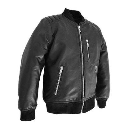 Leather Bomber Jacket Kids - Leather Loom