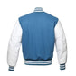 Light Blue Baseball Jacket - Leather Loom