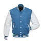 Light Blue Baseball Jacket - Leather Loom