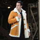 Men's B3 Sheepskin Shearling Jacket - B7 Military Long Leather Fur Coat - Leather Loom