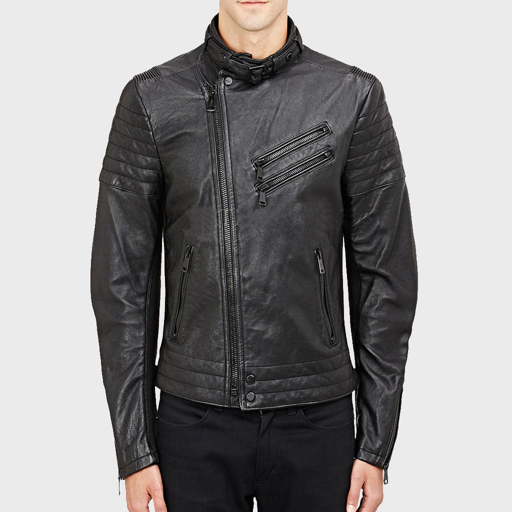 Men's Motorcycle Summer Leather Jacket - Leather Loom