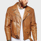 Men's Suede Fringe Motorcycle Jacket - Leather Loom