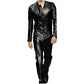 Mens Trendy Real Sheepskin black Leather Jumpsuit - Leather Loom