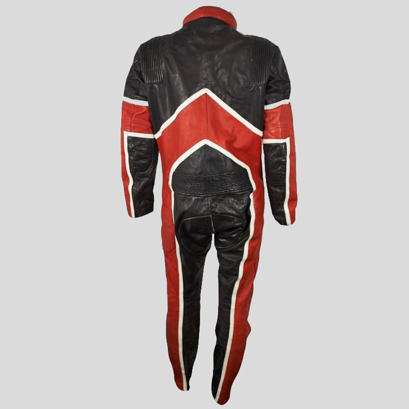 One Piece Leather Motorcycle Racing Jumpsuit - Leather Loom