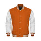 Orange kids Varsity Jacket - Leather Loom