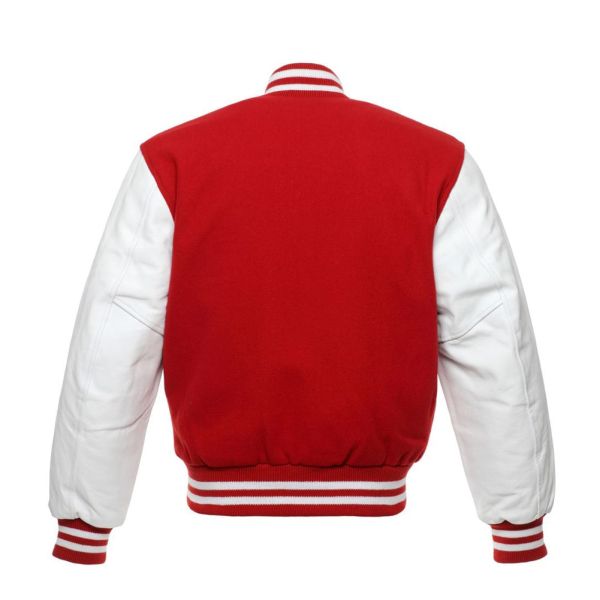 Red Letterman Jacket Kids - Leather Loom