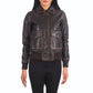 Womens A-2 Brown Leather Bomber Jacket - Leather Loom