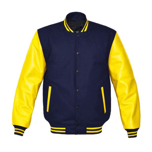 Yellow Letterman Jacket - Leather Loom