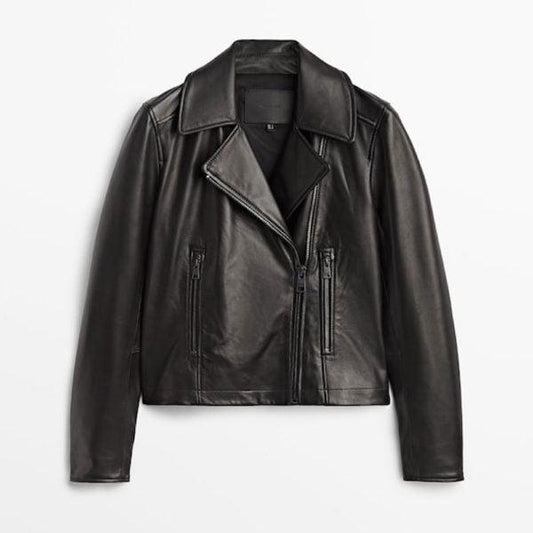 Women Motorcycle Leather  Jacket - Leather Loom