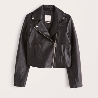 Women Biker Leather Jacket - Leather Loom