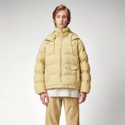 Men’s Yellow Puffer Jacket - Leather Loom
