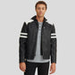 Cody Black Biker Leather Jacket - Leather Loom