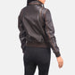 Westa A-2 Brown Leather Bomber Jacket - Leather Loom