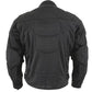 Men's 'Caliber' Black Mesh Motorcycle Jacket with X-Armor Protection - Leather Loom