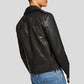 Aydan Black Motorcycle Leather Jacket - Leather Loom