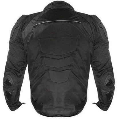 Men's 'Roll Out' Black Tri-Tex Motorcycle Jacket with X-Armor Protection - Leather Loom