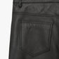 Black Mens Leather Real Sheep Skin Leather Biker Pant - Leather Loom
