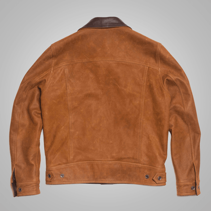 Brown Mens New Native American Western Suede Leather Jacket - Leather Loom