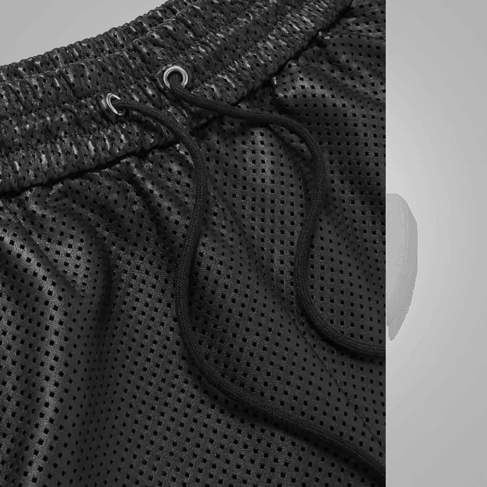 New Black Mens Leather Shorts - Leather Loom