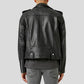 Cimarron Black Motorcycle Leather Jacket - Leather Loom