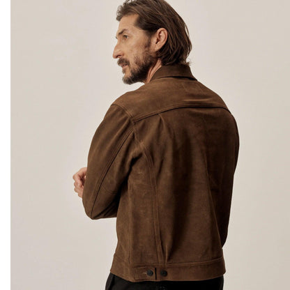 Men’s Suedu Leather  Bomber Jacket - Leather Loom