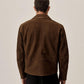 Men's  Brown Leather Suede Bomber Jeans Style Jacket - Leather Loom
