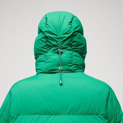 Womens Simple Green Puffer Jacket - Leather Loom