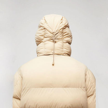 Womens Simple Sand Puffer Jacket - Leather Loom