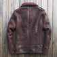 B3 Bomber sheepskin leather shearling wool jackets - Leather Loom