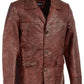 Men's Leather Car Coat Jacket - Leather Loom