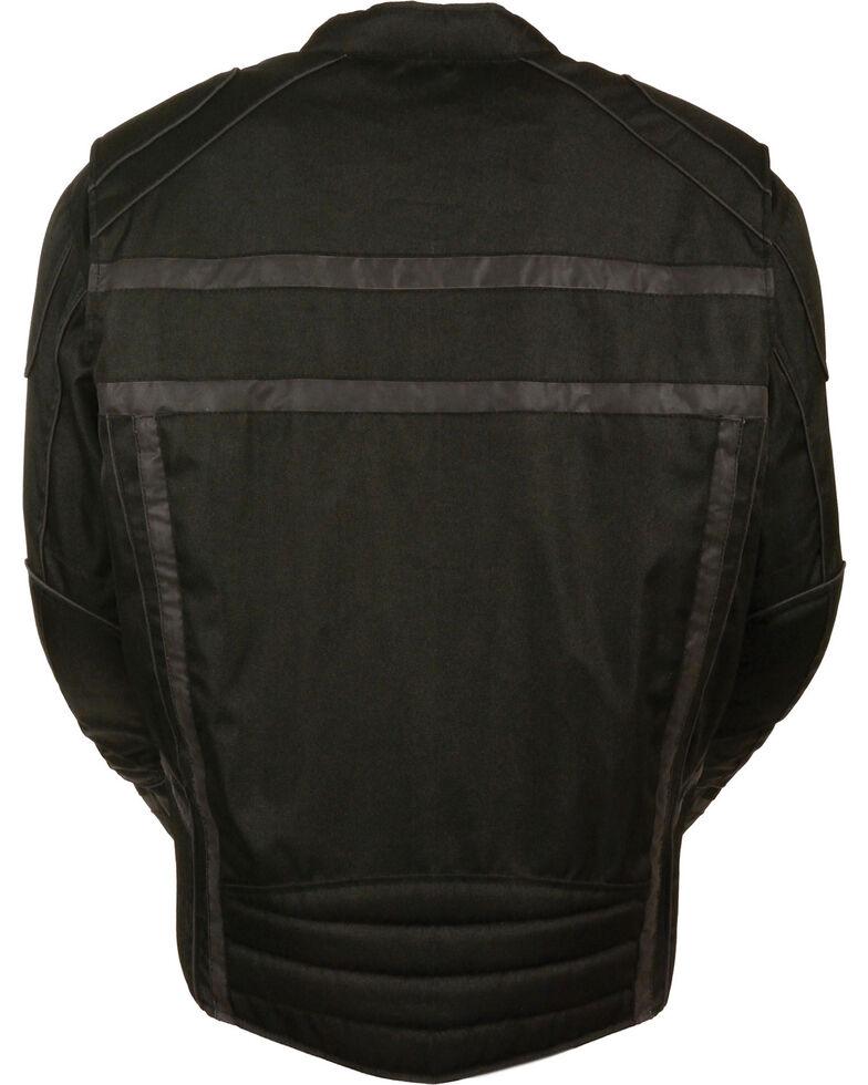Black Vented Reflective Jacket - Leather Loom