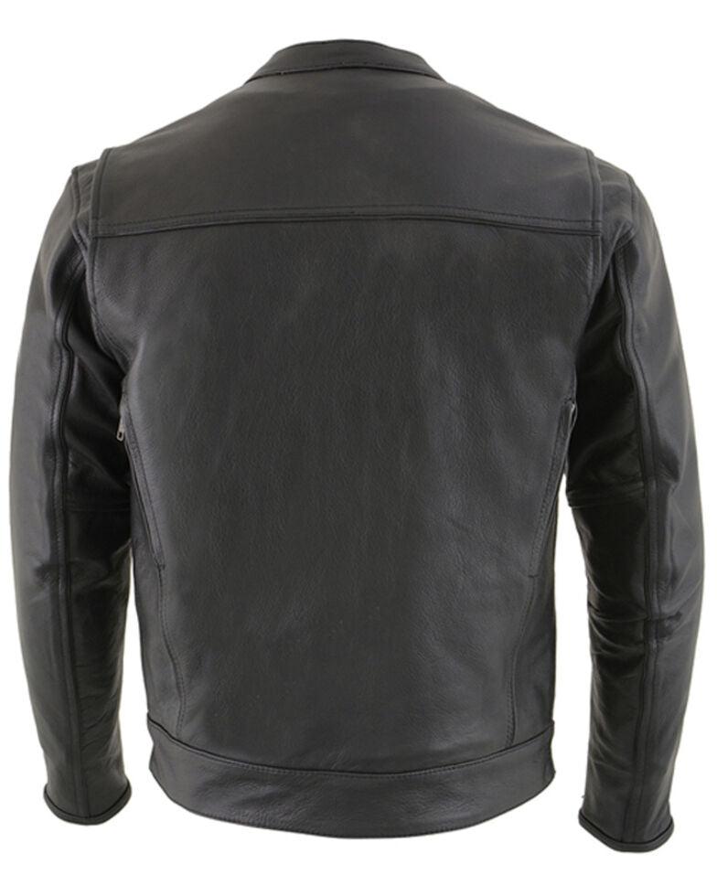 Vented Scooter Zip-Front CoolTec Leather Jacket - Leather Loom