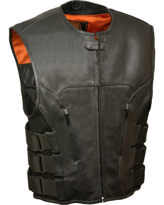 Style Zipper Front Vest - Leather Loom