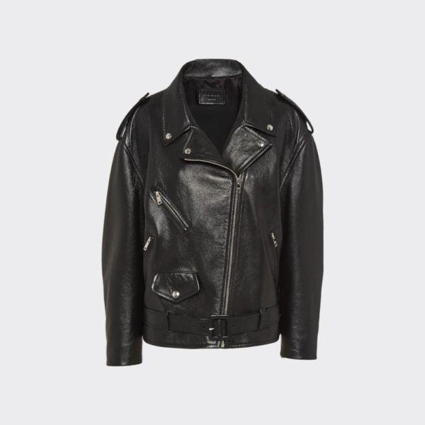 black  women's leather biker jacket - Leather Loom