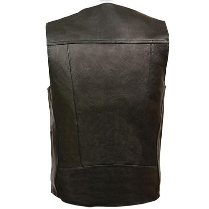 BUFFALO NICKEL SNAP CLASSIC VEST - Leather Loom