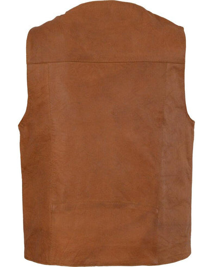 Western Plain Side Vest - Leather Loom