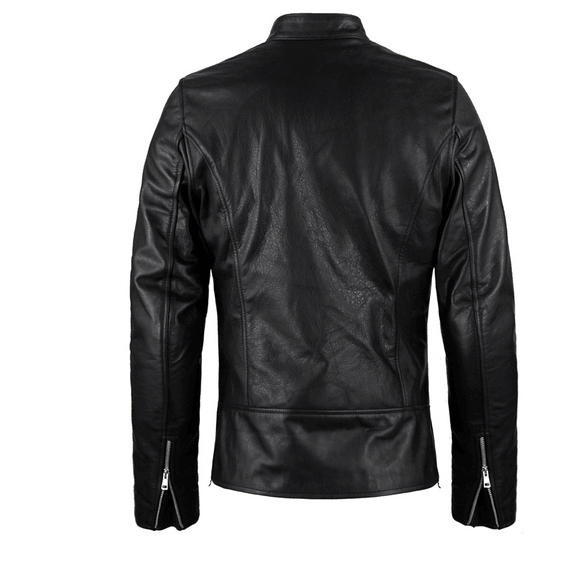 Biker Leather Jacket - Leather Loom