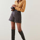 Brown Leather Shorts For Women - Leather Loom