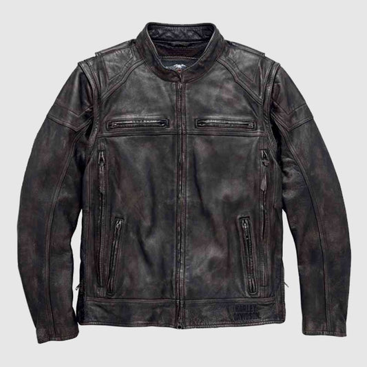 Men’s Dauntless Harley-Davidson Convertible Leather Jacket - Leather Loom