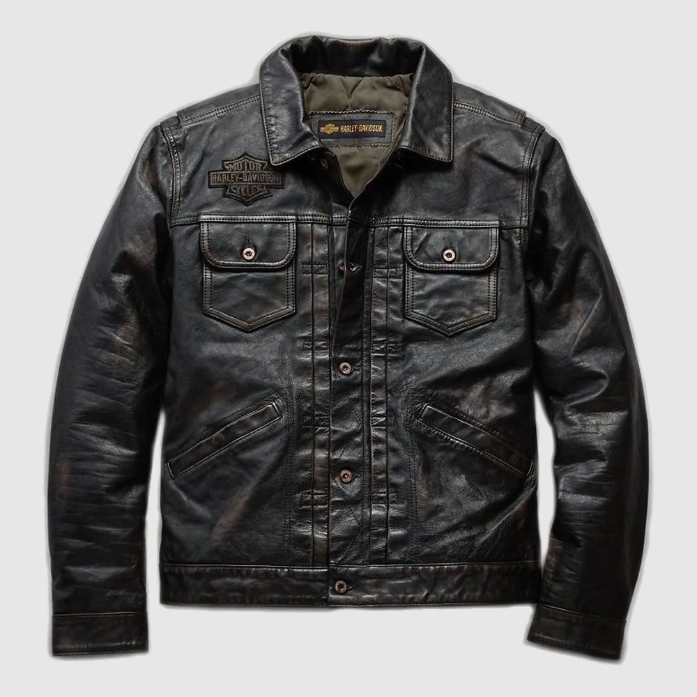 Men’s Digger Slim Fit Harley-Davidson Leather Jacket