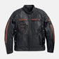 Men's Harley Davidson Motorcycle Exmoor Reflective Wing Leather Jacket - Leather Loom