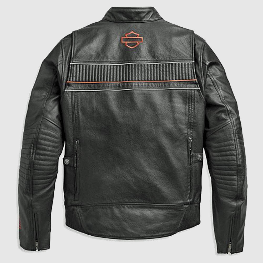 Men’s I-94 Harley-Davidson Leather Riding Jacket - Leather Loom