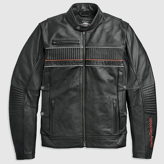 Men’s I-94 Harley-Davidson Leather Riding Jacket - Leather Loom