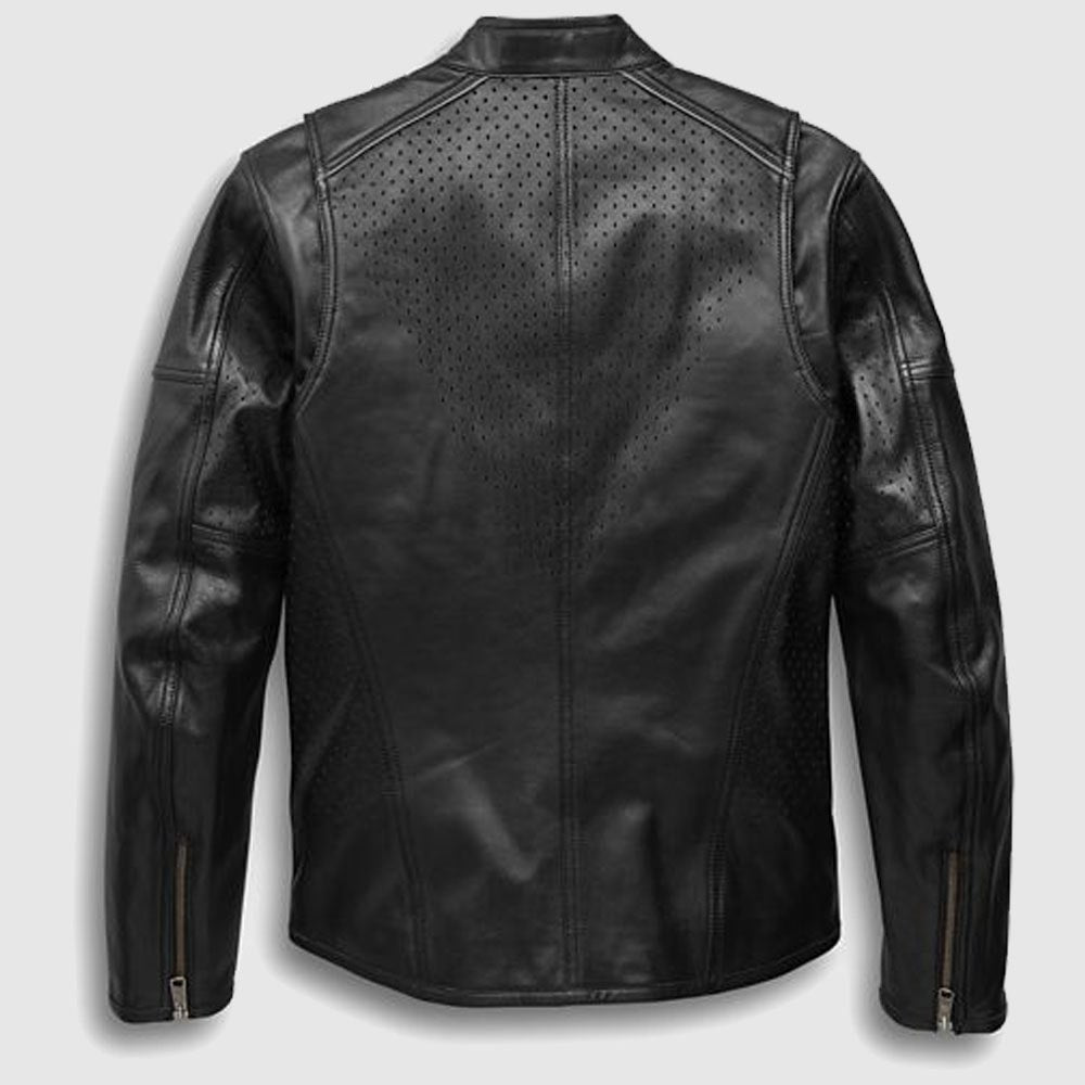 Men’s Harley Davidson Llano Perforated Jacket - Leather Loom