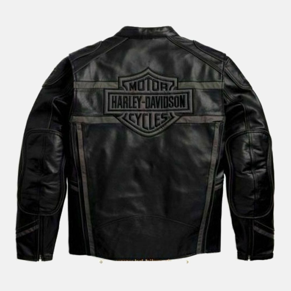 Men’s Luminator 360 Black Harley Davidson Leather Jacket - Leather Loom